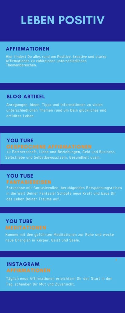 Leben Positiv Homepage Gliederung