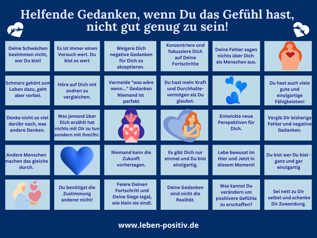 Wenn Du glaubst, nicht gut genug zu sein