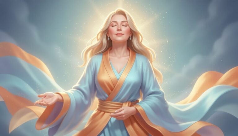 Frau 50+ atmet tief ein und aus